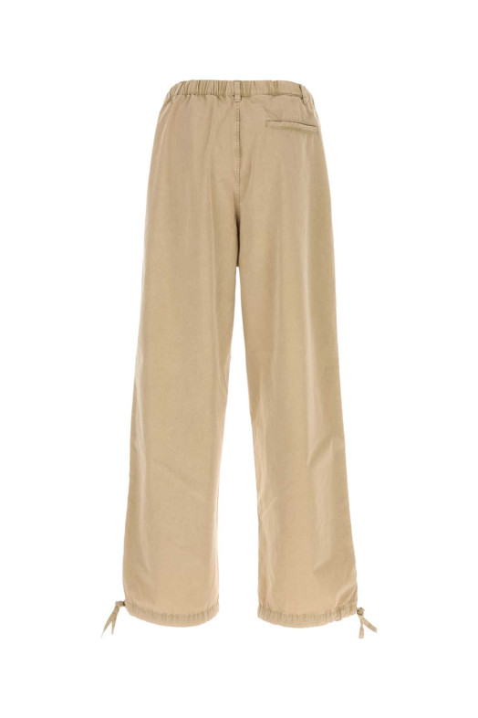 Beige cotton blend pant Brown SALVATORE FERRAGAMO (145640793195)