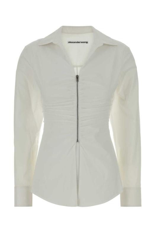 White stretch poplin shirt White ALEXANDER WANG (1WC2261304)