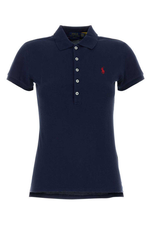 Navy blue stretch piquet polo shirt POLO RALPH LAUREN (211B18200)