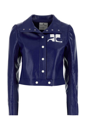 Blue vinyl blazer COURREGES (223CBL005VY0014)