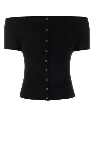 Black viscose blend top Black MAGDA BUTRYM (370526)