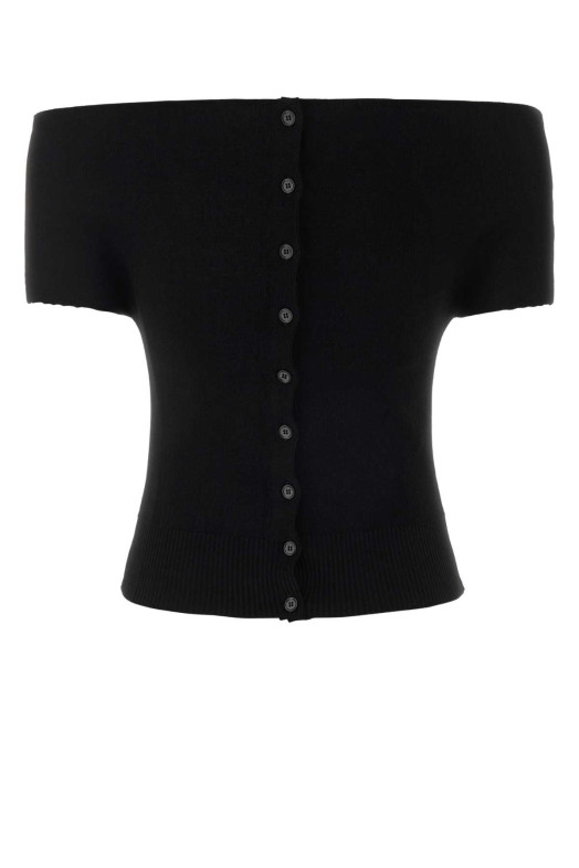 Black viscose blend top Black MAGDA BUTRYM (370526)