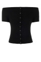 Black viscose blend top Black MAGDA BUTRYM (370526)