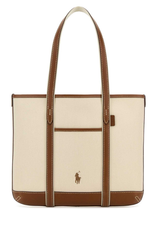 Sand canvas shoulder bag POLO RALPH LAUREN (428P03085)