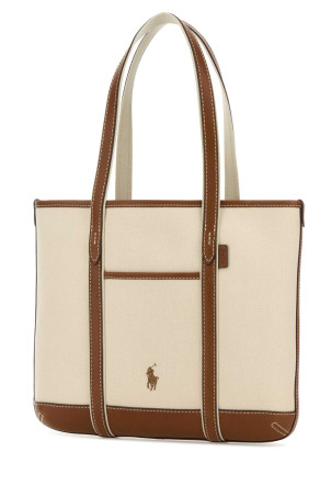 Sand canvas shoulder bag POLO RALPH LAUREN (428P03085)