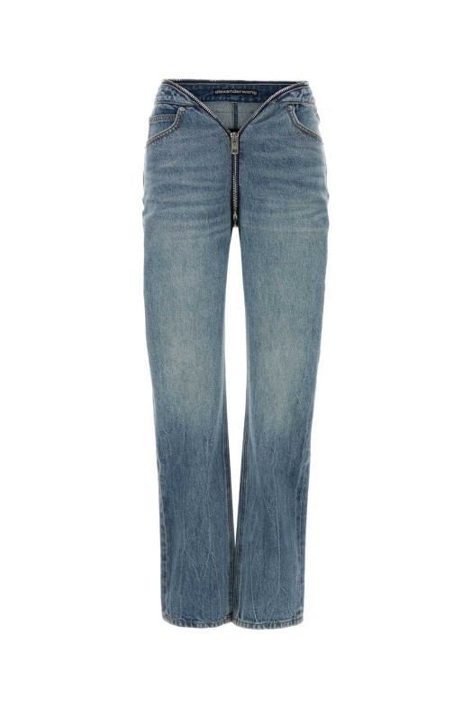 DIPPED V ZIP WAISTBAND STRAIGHT LEG JEAN ALEXANDER WANG (4DC2264984)