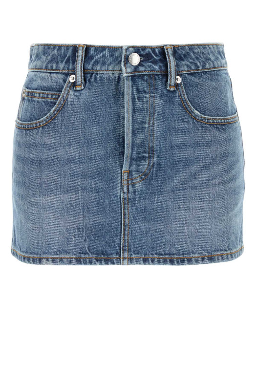 Denim mini skirt ALEXANDER WANG (4DC4245476)