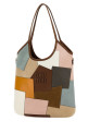 Multicolor leather and suede shopping bag MIU MIU (5BG231VMLN2IFM)