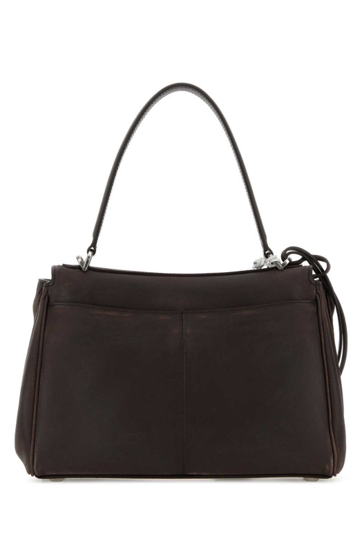 Маленька шкіряна сумочка Rodeo темно-коричневого кольору від BALENCIAGA (7897792ACAW)