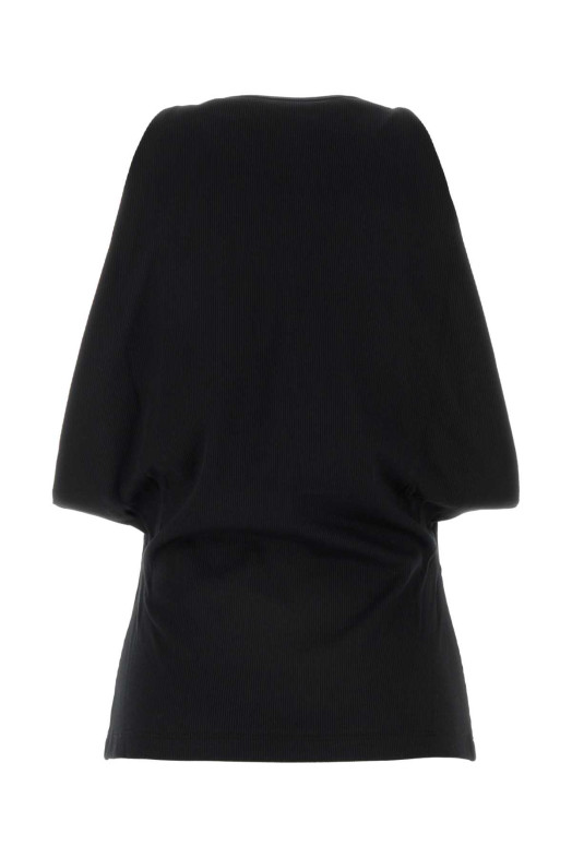 Black stretch cotton top Black ALEXANDER MCQUEEN (804191QLADW)