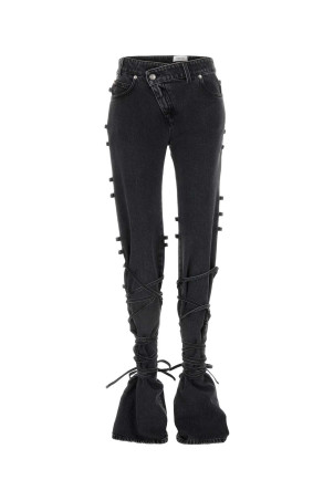 Black denim jeans ALEXANDER MCQUEEN (804375QMACX)