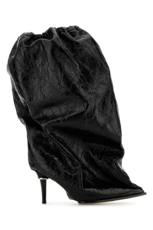 Black leather ankle boots Black ALEXANDER MCQUEEN (808125WIACC)