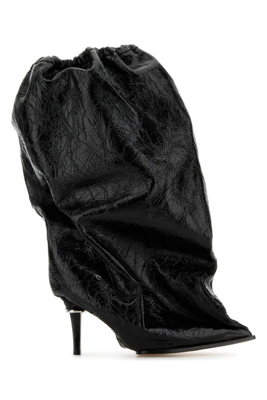 Black leather ankle boots Black ALEXANDER MCQUEEN (808125WIACC)