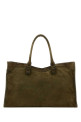Olive green suede large Le City shopping bag BALENCIAGA (8083882AB2A)