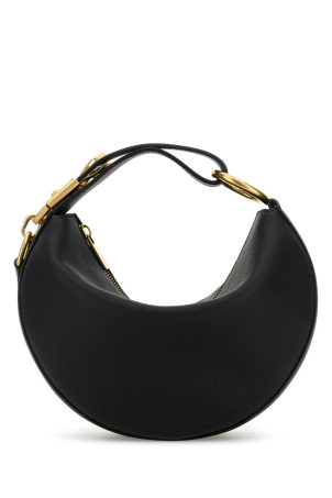 Black leather handbag Black BURBERRY (8104815)