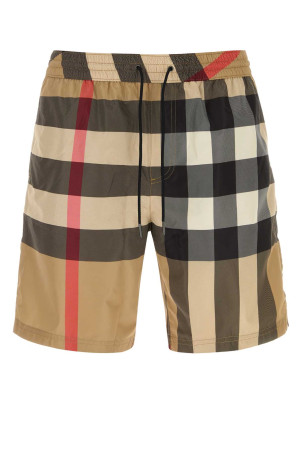 Printed polyester swimming shorts Multicolor BURBERRY (8112682)