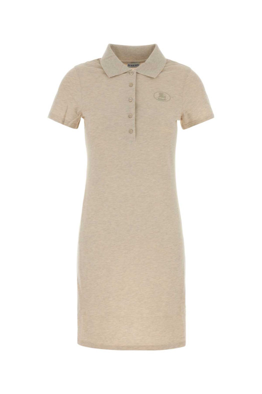 Melange sand piquet polo dress BURBERRY (8120784)