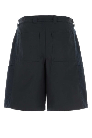 Midnight blue cotton bermuda shorts GUCCI (851720ZAQH5)