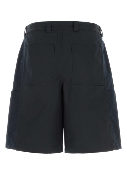 Midnight blue cotton bermuda shorts GUCCI (851720ZAQH5)