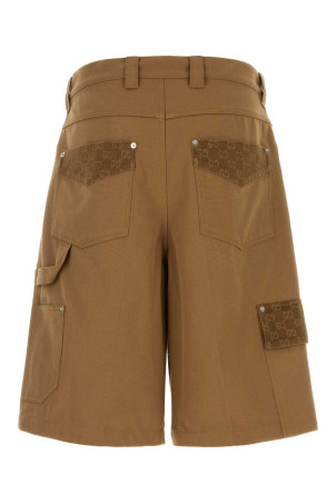 Caramel cotton bermuda shorts GUCCI (851721ZAUJI)