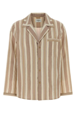 Бавовняна сорочка з вишивкою SAINT LAURENT (857276Y2N58)