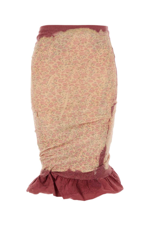 Printed stretch cotton O-Pale skirt DIESEL (A229400IFBA)