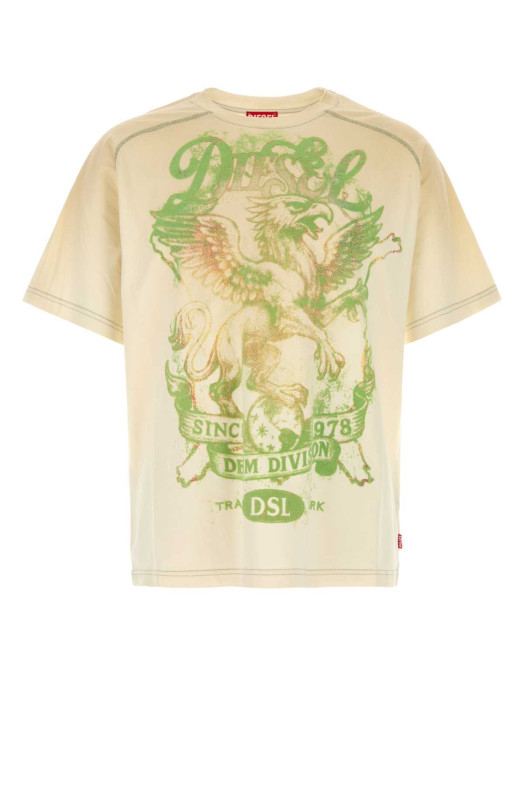 Cream cotton T-Griffo t-shirt DIESEL (A237990SKBK)