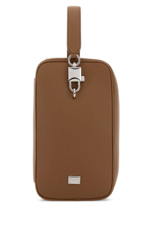 Camel leather Lock handbag DOLCE & GABBANA (BM2449A0370)