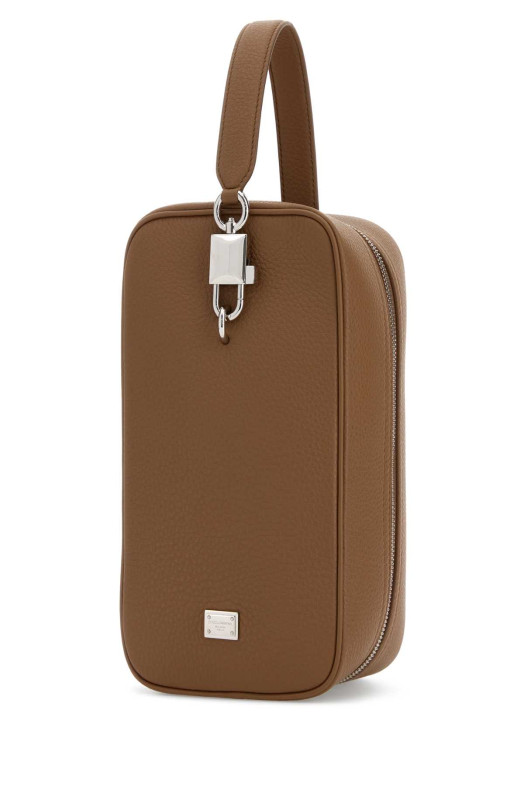 Camel leather Lock handbag DOLCE & GABBANA (BM2449A0370)