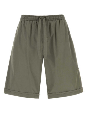 Olive green poplin bermuda shorts DOLCE & GABBANA (GP1F9TFU5YP)