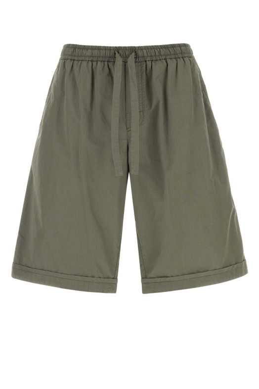 Olive green poplin bermuda shorts DOLCE & GABBANA (GP1F9TFU5YP)