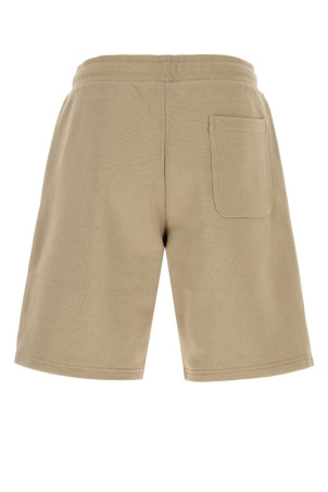Beige cotton bermuda shorts AMI (HSO803747)