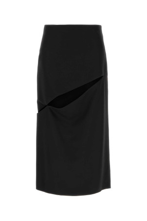 Black wool blend skirt JIL SANDER (J03MA0294J40330)