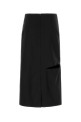 Black wool blend skirt JIL SANDER (J03MA0294J40330)