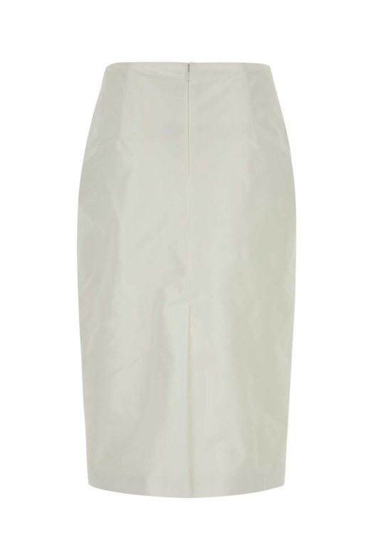 White faille skirt White JIL SANDER (J03MA0302J70221)