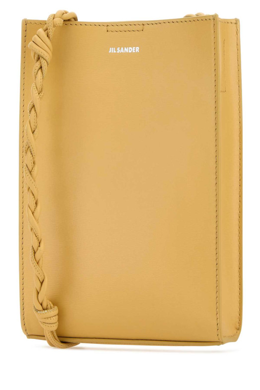 Yellow leather small Tangle shoulder bag JIL SANDER (J07WG0001P5354)