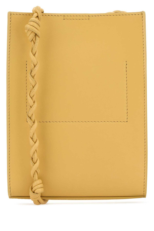 Yellow leather small Tangle shoulder bag JIL SANDER (J07WG0001P5354)
