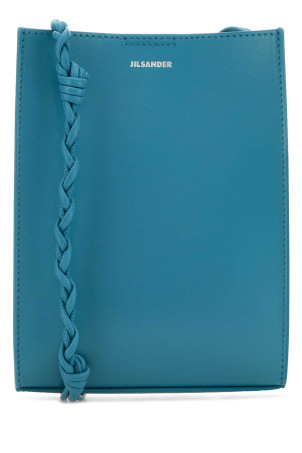 Turquoise leather small Tangle shoulder bag JIL SANDER (J07WG0001P5354)