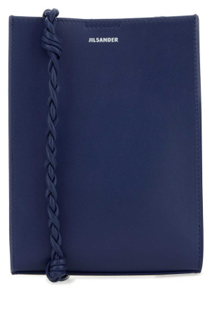 Navy blue leather small Tangle shoulder bag JIL SANDER (J07WG0001P9044)