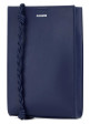 Navy blue leather small Tangle shoulder bag JIL SANDER (J07WG0001P9044)