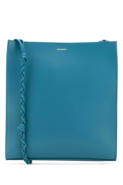 Turquoise leather medium Tangle crossbody bag JIL SANDER (J07WG0023P5354)