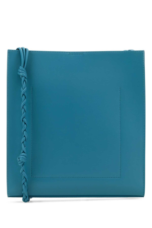 Turquoise leather medium Tangle crossbody bag JIL SANDER (J07WG0023P5354)
