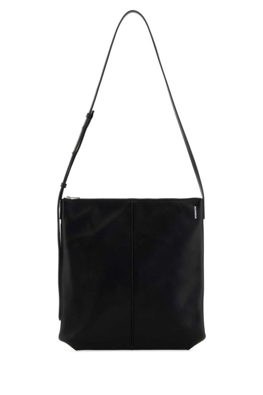 Black leather Linea crossbody bag JIL SANDER (J08WG0063P9046)