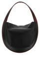 Black synthetic leather shoulder bag JIL SANDER (J08ZH0103P9166)