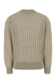 Dove grey linen blend sweater BRUNELLO CUCINELLI (MCO559702)