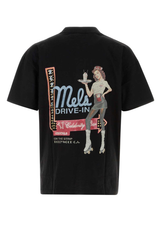 Black cotton oversize t-shirt REPRESENT (MLM100565)