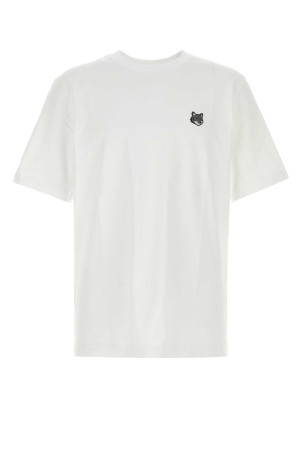 White cotton t-shirt MAISON KITSUNE (PM00108KJ7025)