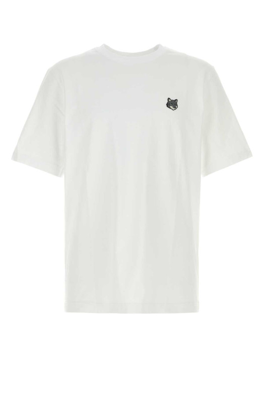 White cotton t-shirt MAISON KITSUNE (PM00108KJ7025)