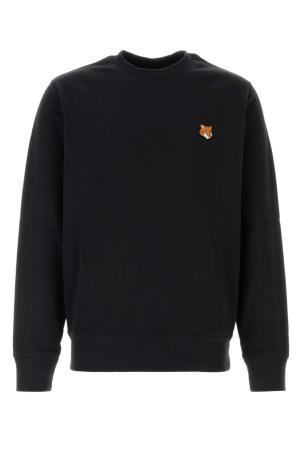 Black cotton sweatshirt MAISON KITSUNE (PM00303KM0340)