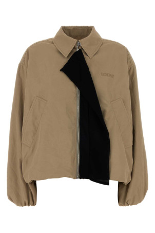 Beige polyester jacket Beige LOEWE (S540Y02XD3)